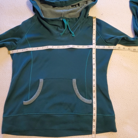 Cotton Teal Blue Columbia Hoodie - Picture 8 of 11